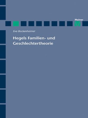 cover image of Hegels Familien- und Geschlechtertheorie
